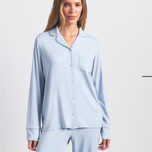 NWT SKIMS Soft Blue Womens Pajama Top